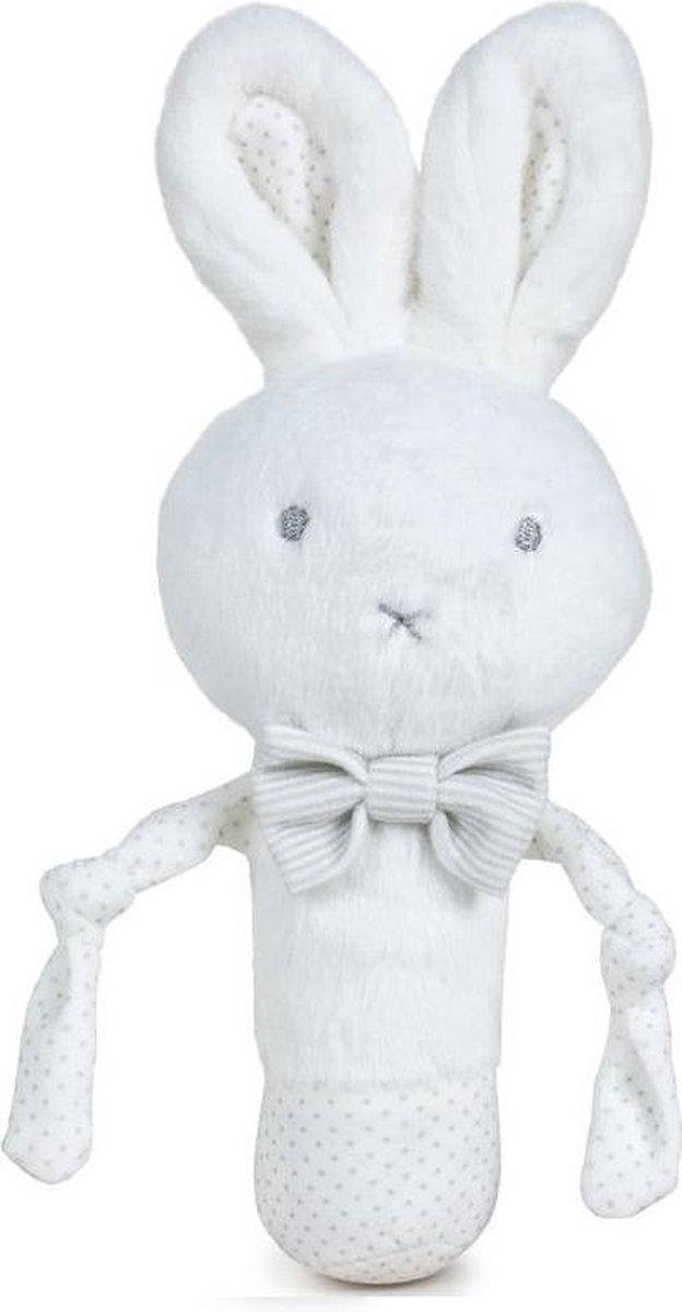 Nijntje Konijn Bonnie Wit Pluche Squeaker 22 cm | Bonnie Plush Toy | Nijntje Bonnie Peluche | Pluche Squeaker voor Baby | Kinderknuffel extra zacht en lief